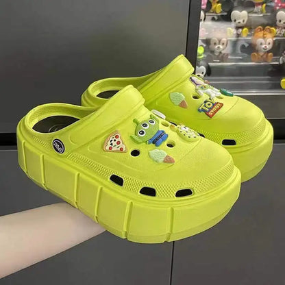 Platform slippers Ladies summer new height raising shoes Ladies wear