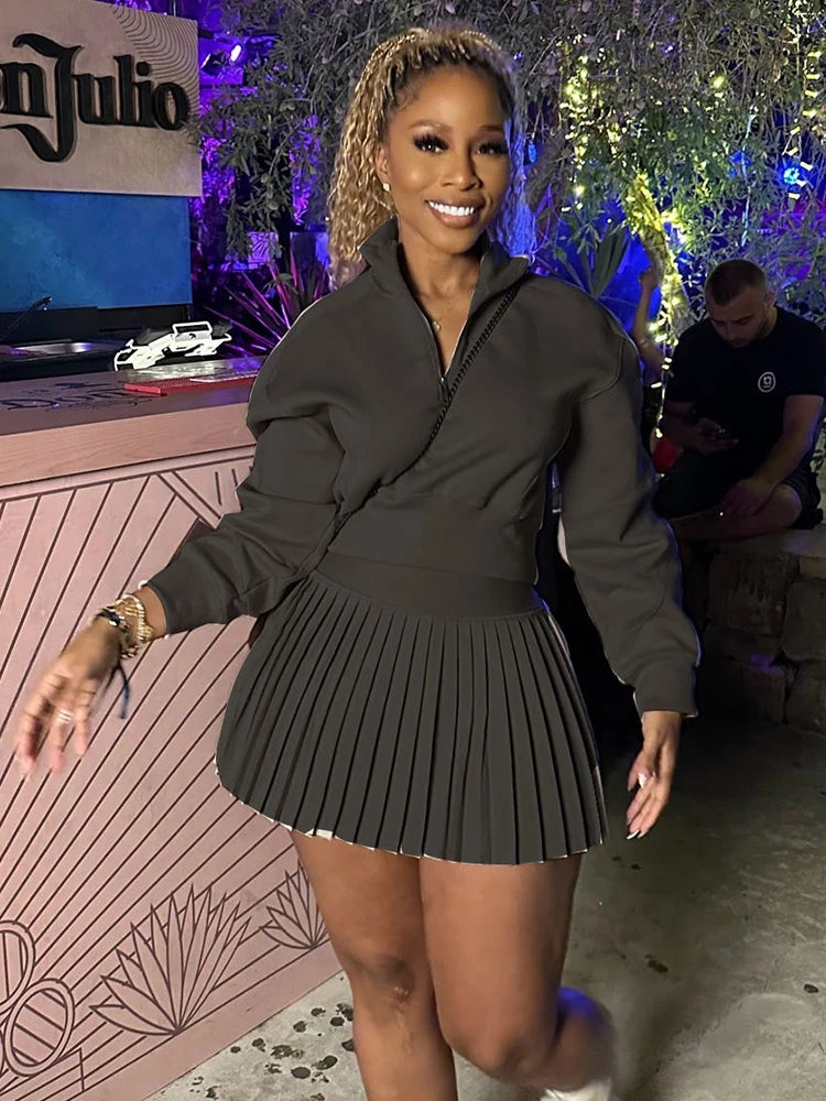 Weird Puss Elegant Simple 2 Piece Set Women 2024 Fall Trend Casual