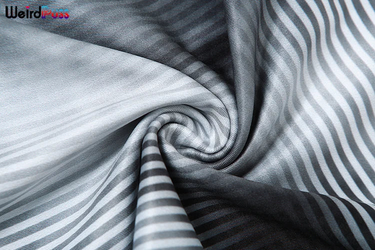 Weird Puss Gradient Print 2 Piece Set Women Skinny Striped Stretch Tank Tops+Leggings Matching Casual Sporty Streetwear Outfits