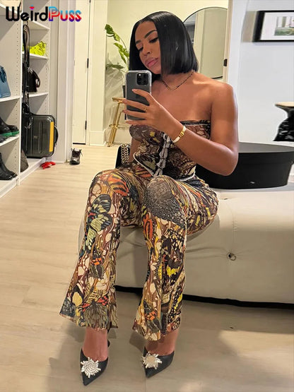 Butterfly  2 Piece Set See Through