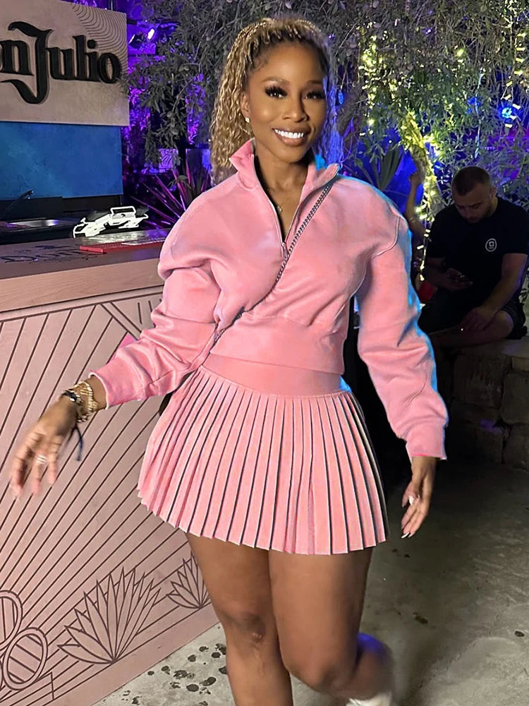 Weird Puss Elegant Simple 2 Piece Set Women 2024 Fall Trend Casual