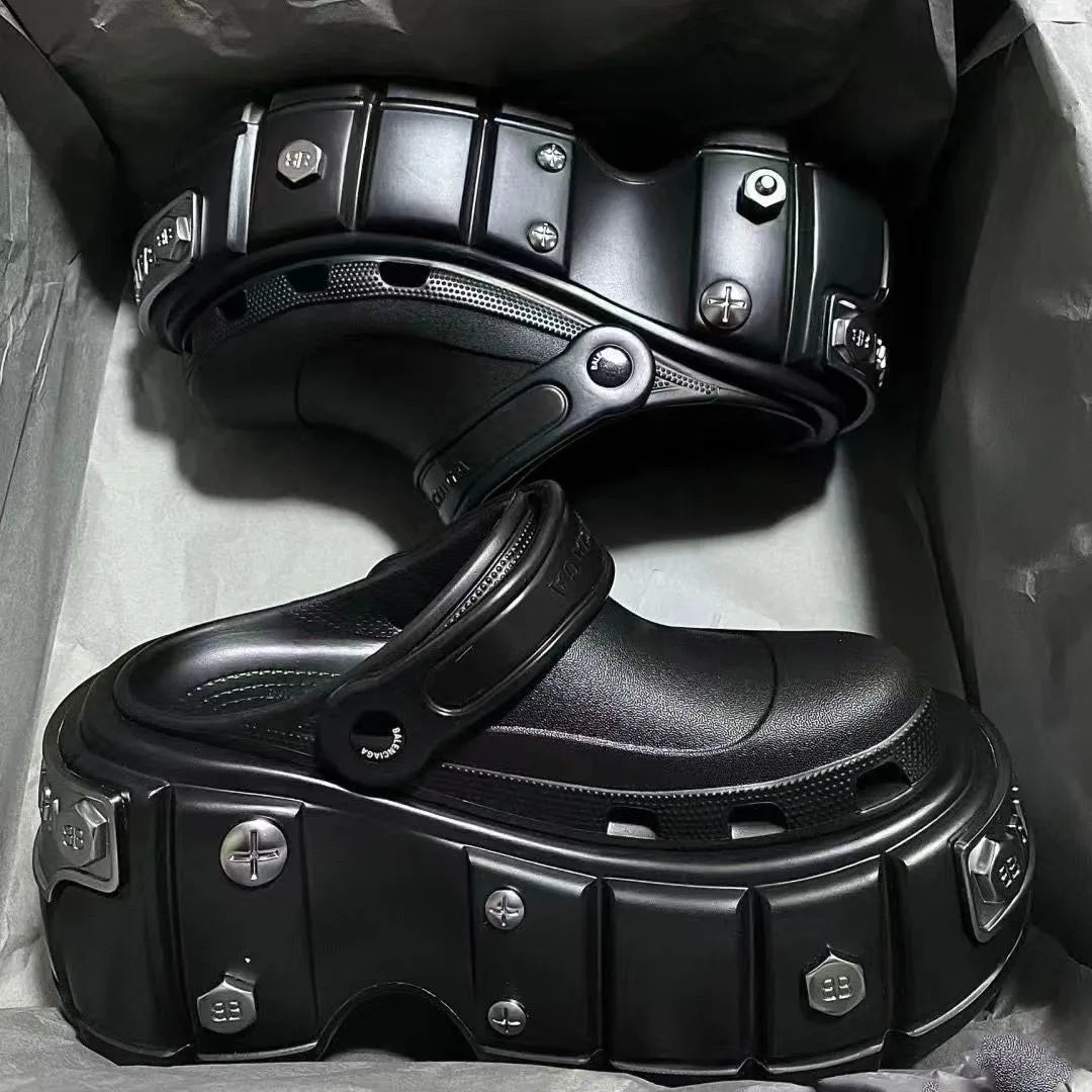 Platform slippers Ladies summer new height raising shoes Ladies wear