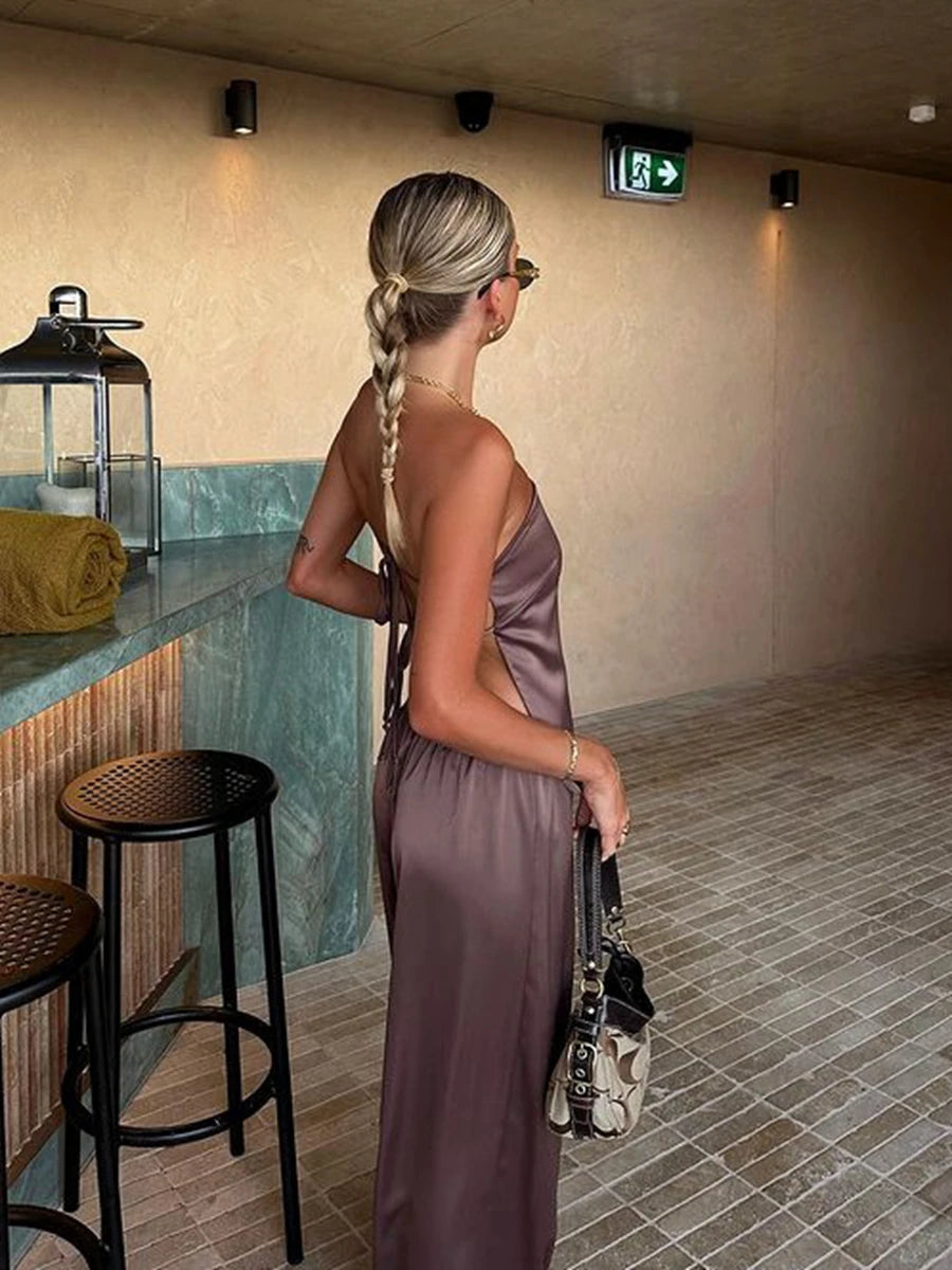 Y2K Satin 2Piece Outfit