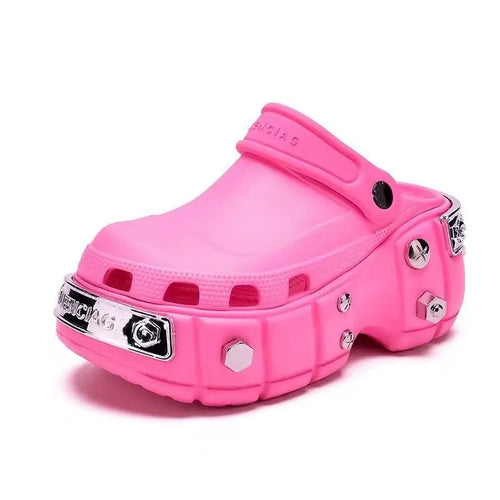 Platform slippers Ladies summer new height raising shoes Ladies wear