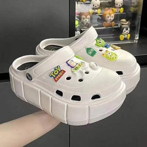 Platform slippers Ladies summer new height raising shoes Ladies wear